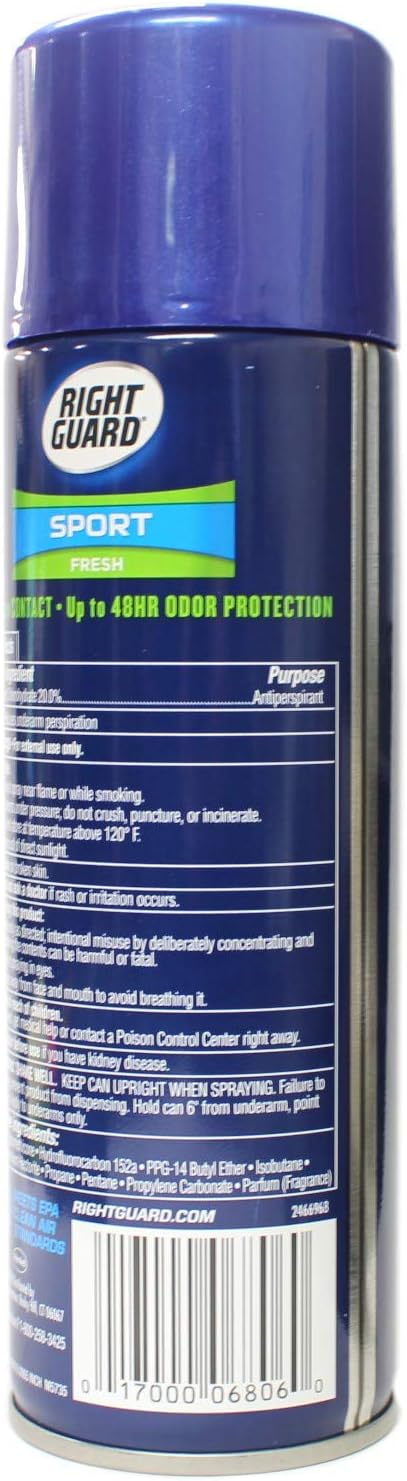 Right Guard Antiperspirant Spray, Sport Fresh 6 oz (Pack Of 4): Health & Personal Care