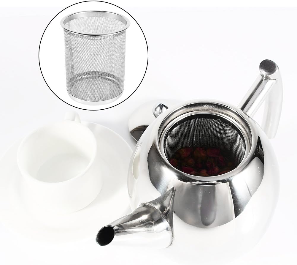 Tetera con filtro de té cafetería 1.5L hotel filtro de café infusor de té de  acero inoxidable para cocina restaurante y oficina Hogar y cocina  Accesorios para el té futakuchi-hakata.com