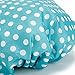 Eslite Waterproof Double Layers Shower Caps for Women(Green, White Dot)