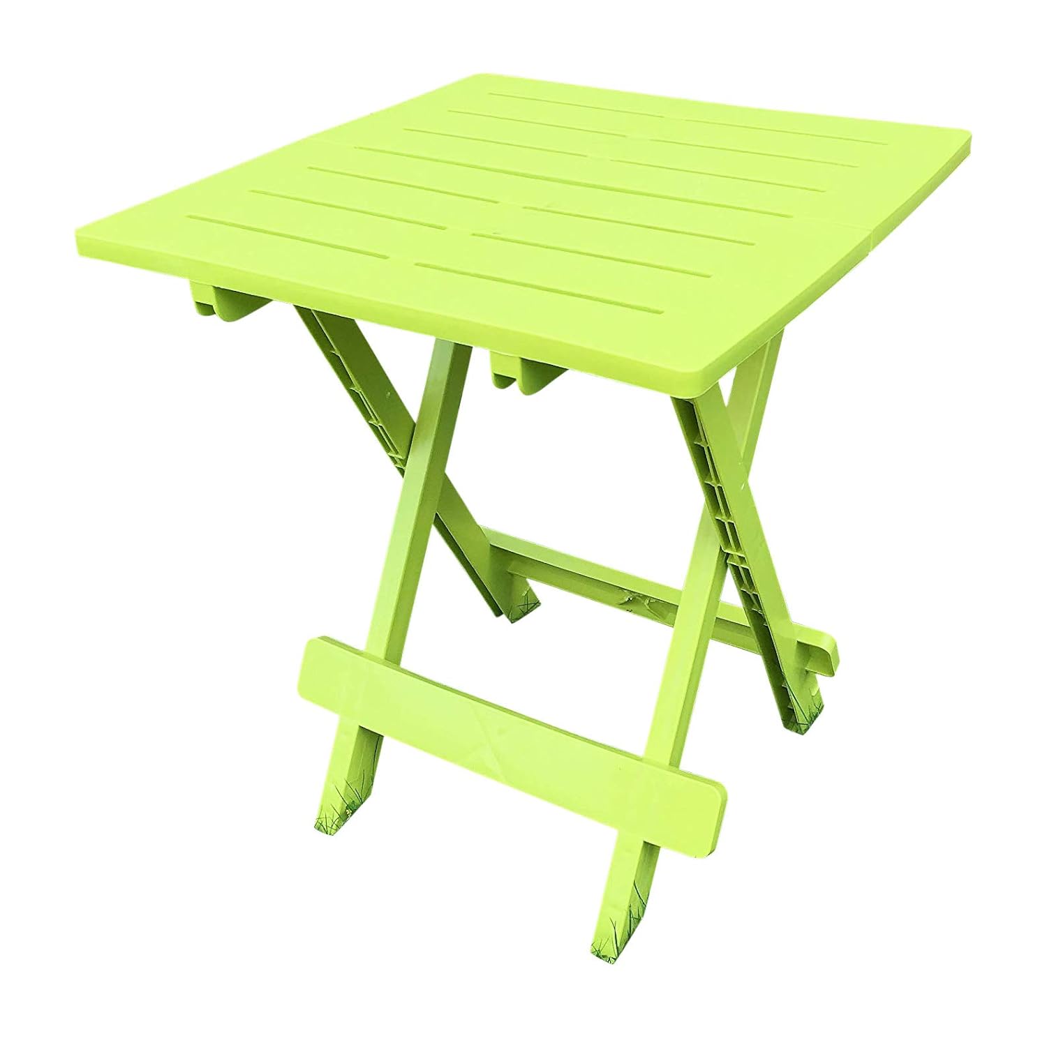 Uk Gardens Lime Green Resin Plastic Garden Table Lightweight Folding Outdoor Camping Side Table Side Tables