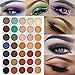 New Beauty Glazed 35 Color Eyeshadow Palette Makeup Shimmer Matte Eye Shadow Palette Waterproof Powder Natural Pigmented Smokey Professional Cosmetic Makeup Palette