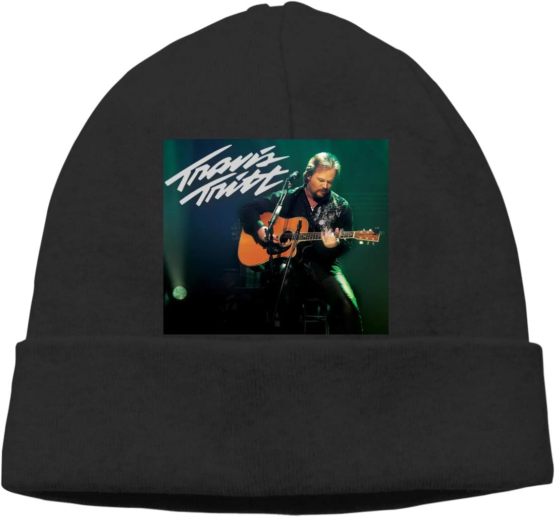JaoStep Travis Tritt Adult Hedging Cap Unisex Men Knit Hat Women's Winter Cap Autumn Decoration Black