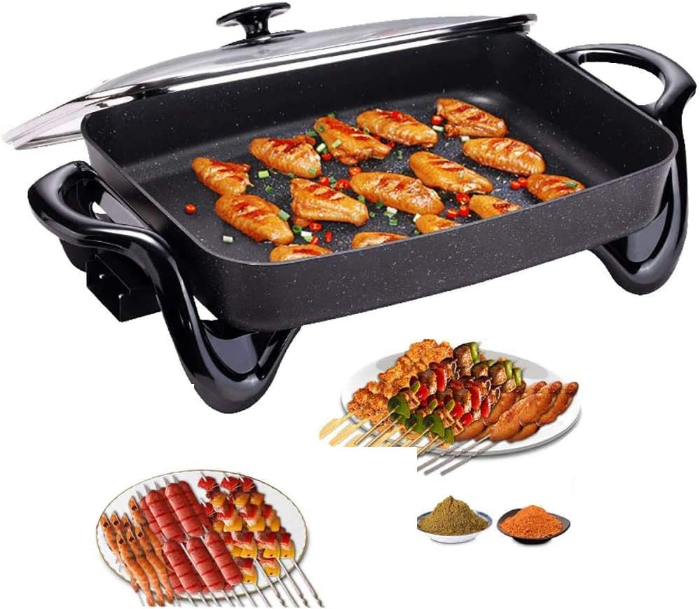 Low Fat Grill Electric Grill Nonstick Portable Grill Grill Picnic Grill Outdoor Garden For Bbq Party For Camping Festival Garden Picnic Party Amazon Co Uk Sports Outdoors