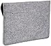 Amazon Basics 11 Inch Felt MacBook Laptop Sleeve Case, Light Grey