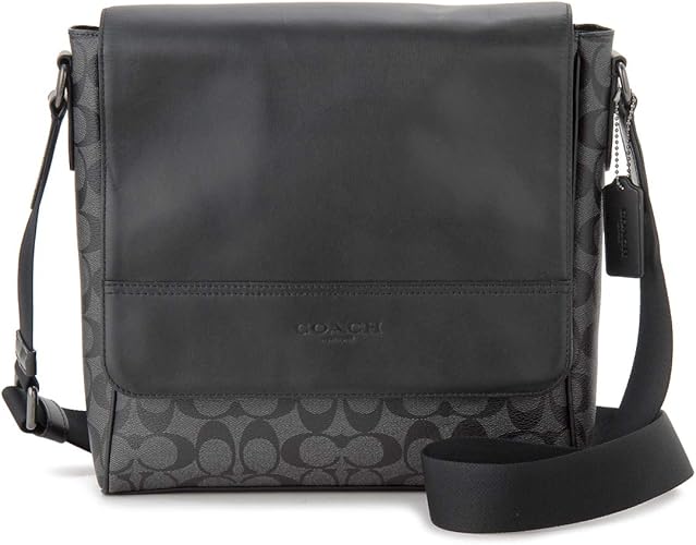 Amazon コーチ Coach ショルダーバッグ F Qbmi5 シグネチャー チャコール ブラック 黒 メンズ 並行輸入品 Coach コーチ ショルダーバッグ