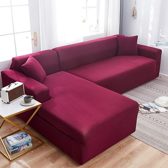 Amazon YEARGER Stretch Sofa Cover Thick Couch Cover For L Shaped 