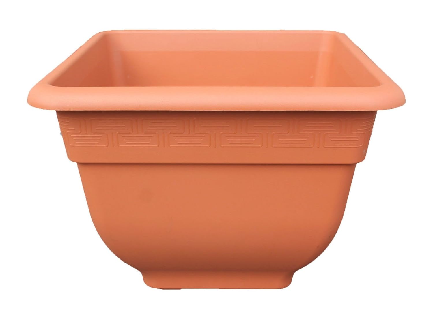 Grand carré 38 cm Pot de fleurs en plastique Idéal pour extérieur/jardin/fleur/herbes/pot de