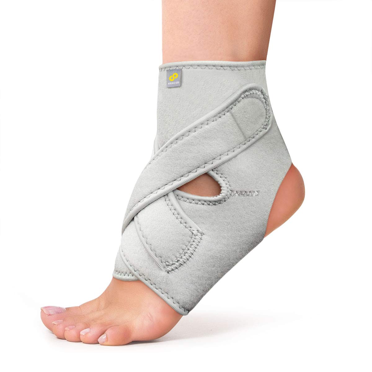 Buy Bracoo FS10 Ankle Support, OpenHeel Ankle Brace with Adjustable