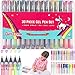 GirlZone: Color Gel Pens Set for Girls with Glitter Pens and Metallic Gel Pens, Ideal Arts and Crafts Kit, Great Gifts For Girls