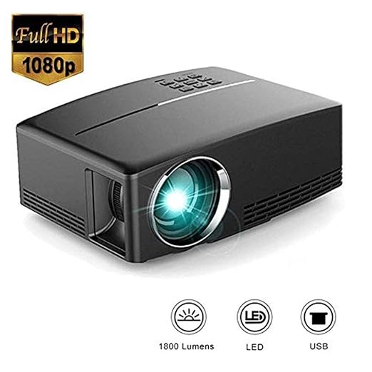 MNJR Proyector Proyector de Video HD, HD LED LCD Proyector de ...