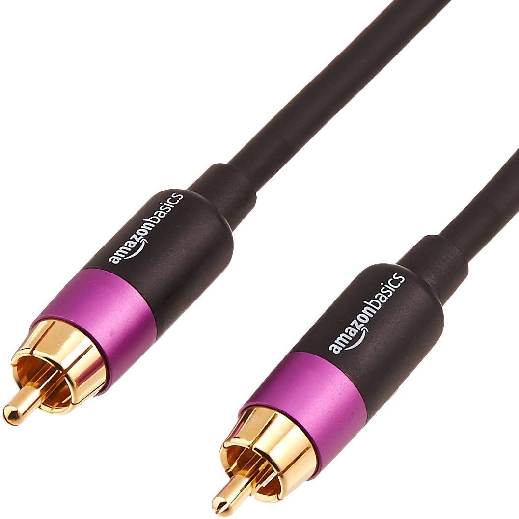 Amazon Basics RCA Audio Subwoofer Cable 15 Feet Buy Online in United