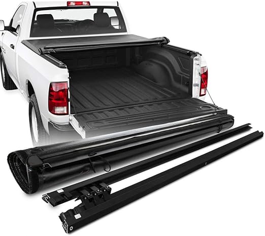 Amazon Com 6 5ft Truck Tonneau Covers Waterproof Bed Rubber Sealed Lock Roll Up Soft Tonneau Cover For 2009 2018 Dodge Ram 1500 2010 2018 2500 3500 Black Clothing