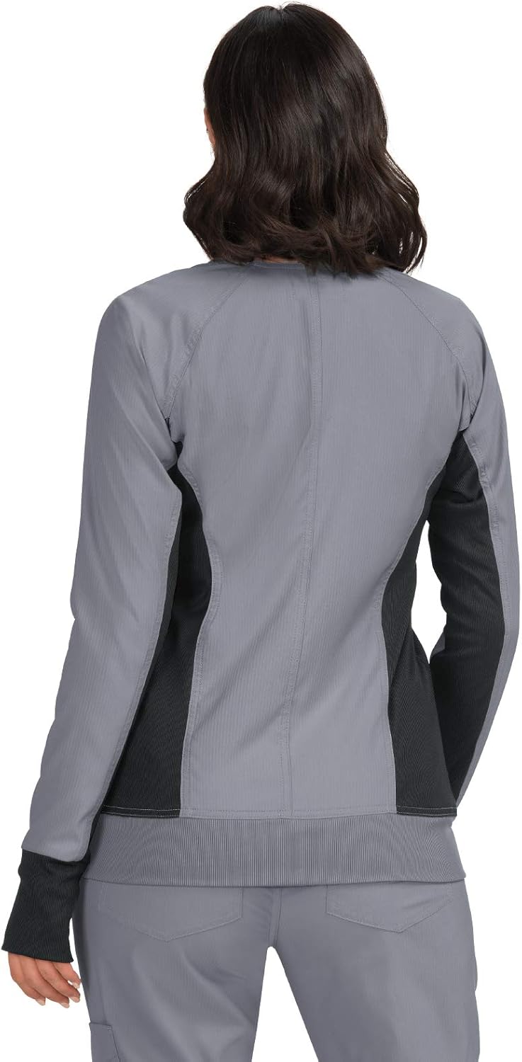 KOI Lite 2-Pocket Athletic & Modern Clarity Scrub Jacket for Women: Clothing
