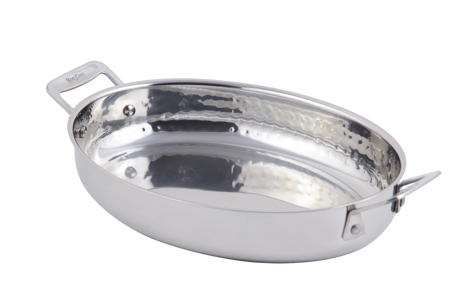 Bon Chef 60002HF Stainless Steel Induction Bottom Cucina 12" Oval