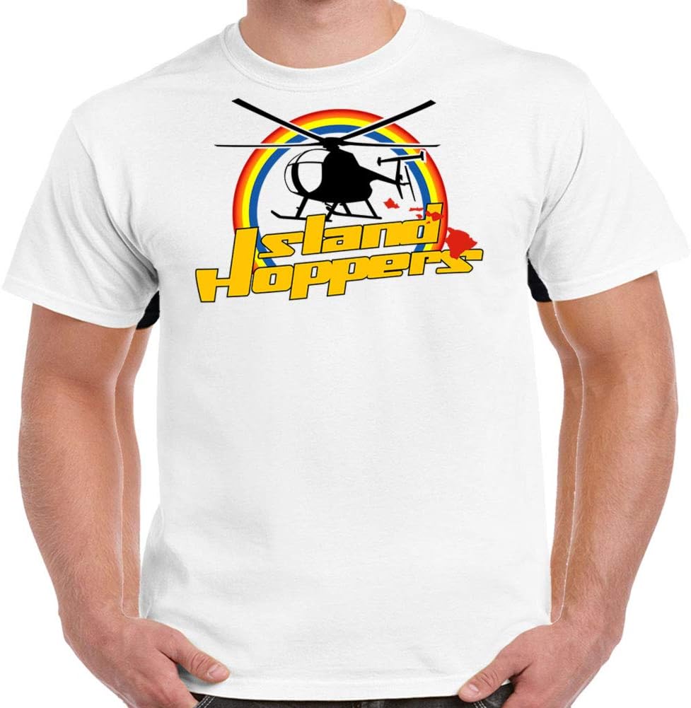 TeeWhamMagnum Island Hoppers White Adult T-Shirt