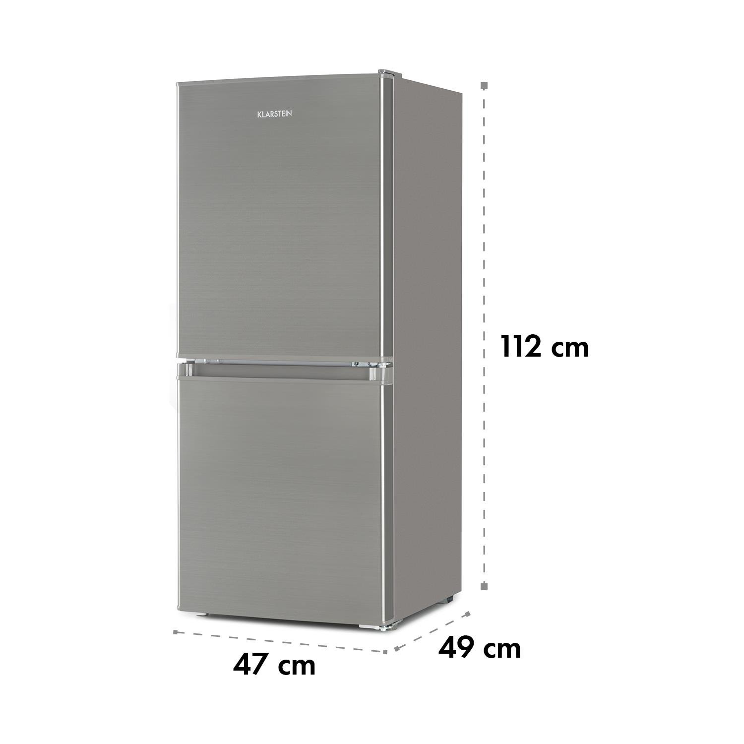 Klarstein Big Daddy Cool 100 • Combi nevera y congelador Acero ...