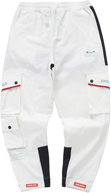 mens white combat trousers