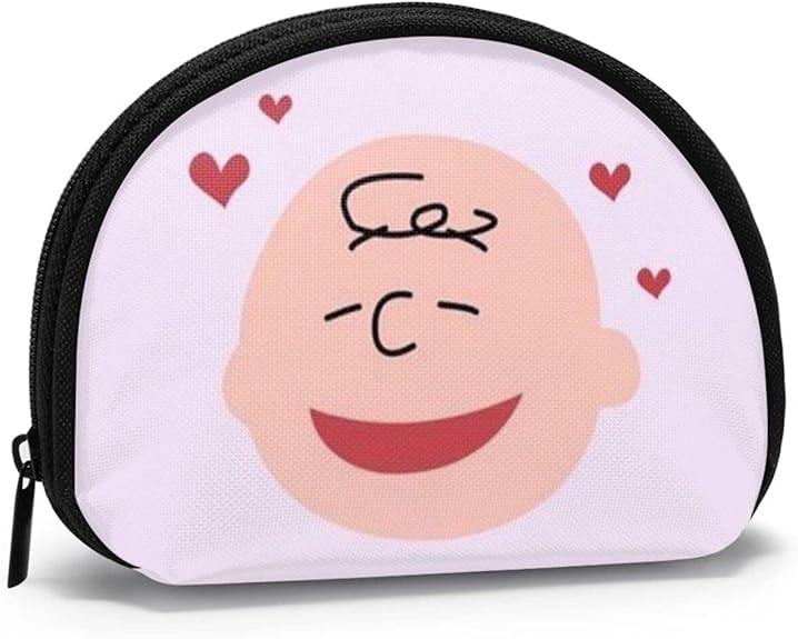 Amazon チャーリーブラウンのアイコン 小銭入れ小さい おしゃれ かわいい 使いやすさ抜群 ファスナー コンパクト 財布 コンパクト メンズ レディース 小銭入れ