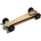 Fast Car Kit for Wood Derby Car - Ghost Extended Wide Wheelbase by Derby Dust®