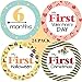 Best Holiday Gift!! Kinokyo 24 Pack Baby Monthly Stickers | 12 Month Milestone Stickers and 12 First Holiday Stickers | Includes Newborn and First Tooth Milestones | Great Baby Shower Registry Gift |