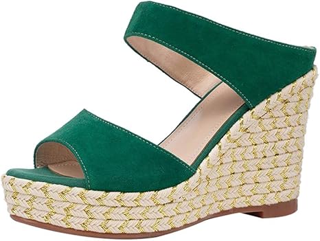 Amazon Co Jp N Y L A ヒール付きサンダル レディースサンダル 夏用ハイヒール プロムパーティーシューズ プラットフォームシューズ ローマンレディースシューズ ハイプラットフォームデザイン ヒール高さ10cm 39 Us7 5 グリーン ホーム キッチン
