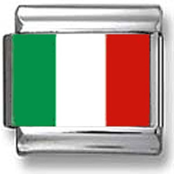 Italian Flag Italian charm Bead Charms Jewelry