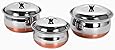 Sumeet Stainless Steel Copper Bottom Multipurpose Cook & Serve Handi With Lid - 3 Pcs Set