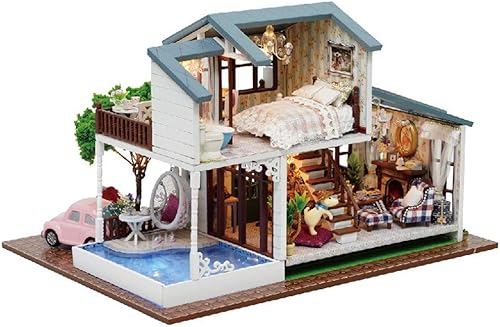 Download Kit de maison de poupée en bois de bricolage et jouets assemblés à la main avec housse de protection anti-poussière -London Style Maison modèle et meubles pour cadeau d'anniversaire créatif cadeau du PDF