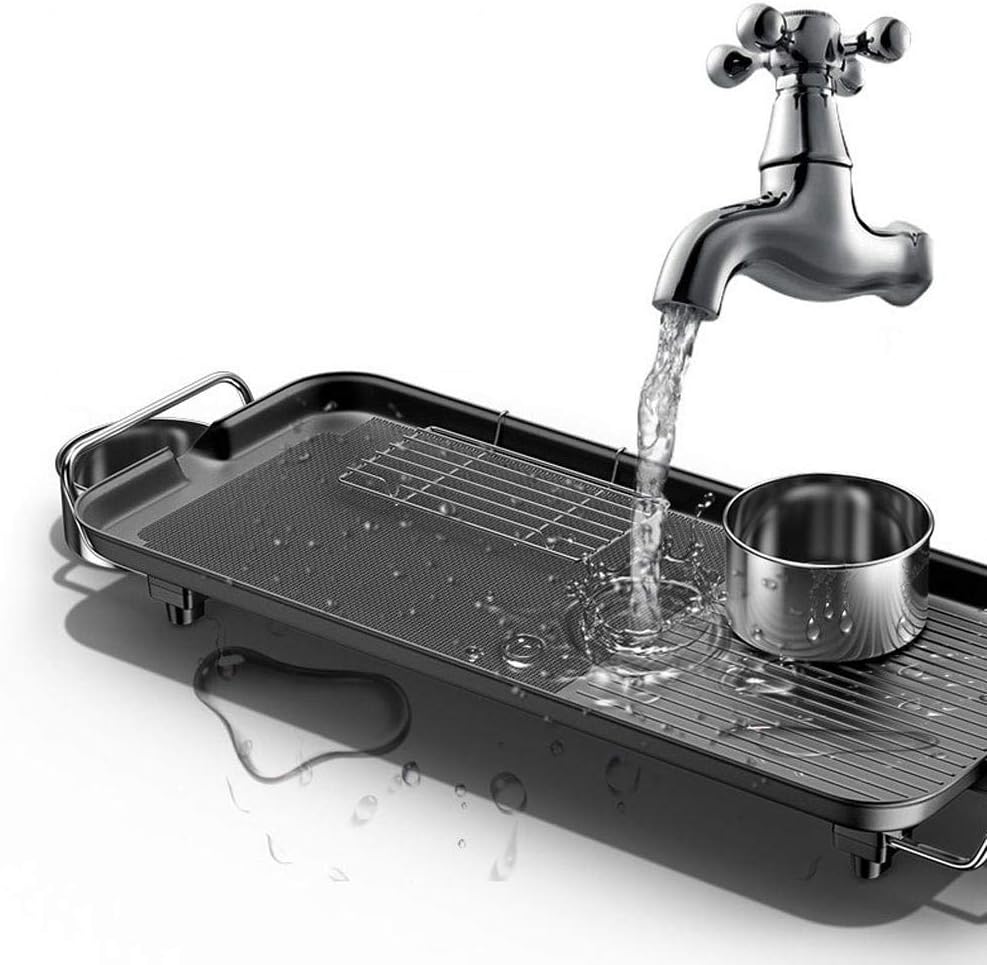 review Aigrun Thick Smoke-Free Non-Stick Electric Grill Household Multi-Function Electric Barbecue Grill Portable Meat Skewers Barbecue Electric Grill