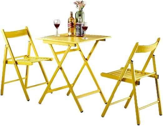Amazon Com Rsummer Folding Table And Outdoor Chairs Balcony