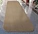 House, Home and More Skid-Resistant Carpet Runner - Camel Tan - 8 Feet X 27 Inches