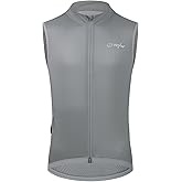 YKYWBIKE Cycling Vest for Men,Micro Softshell Windproof Bike Vest,Water Resistance Sleeveless Cycling Windbreaker,Breathable Sleeveless Cycling Jacket