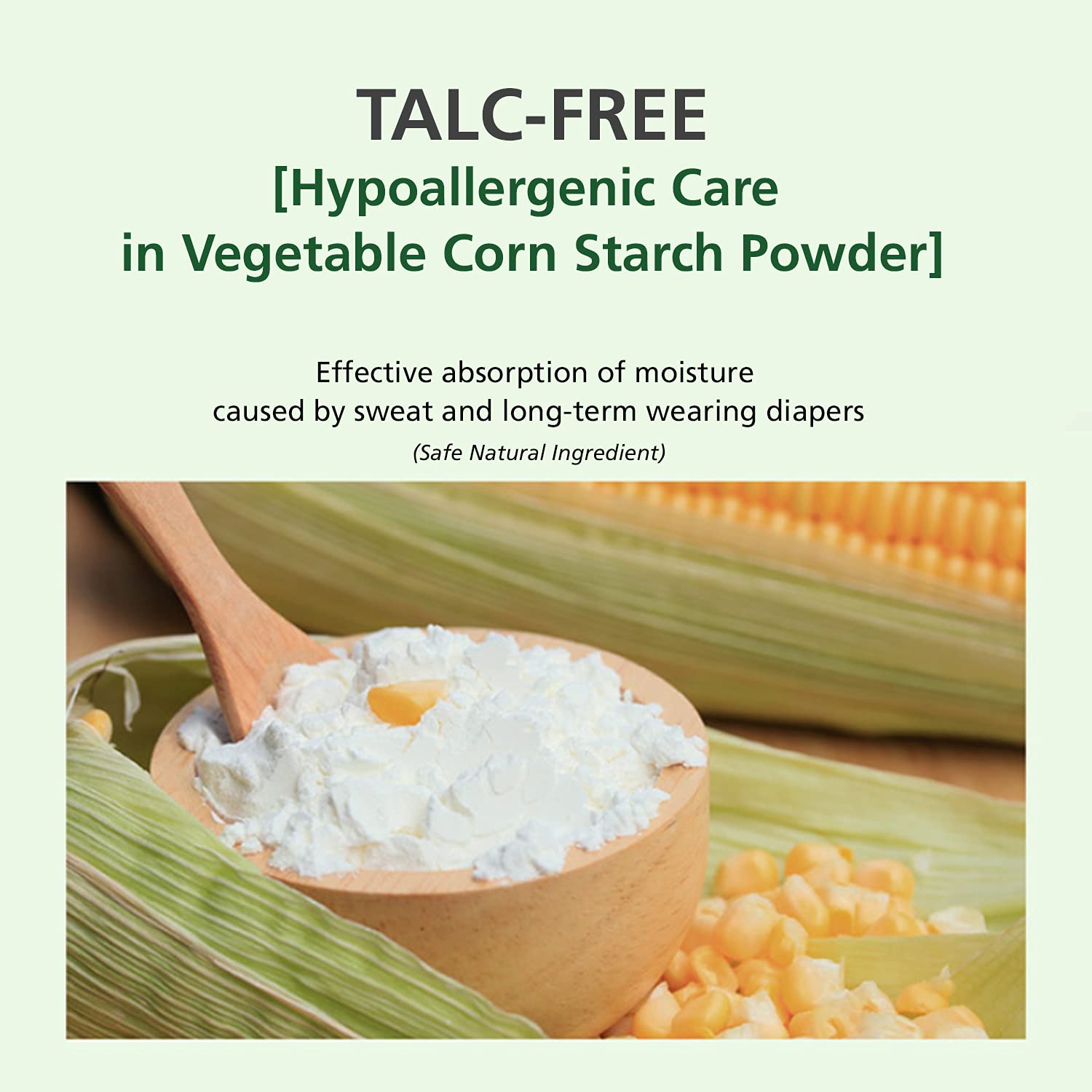 Talc-Free Baby Skin Soothing Powder Pact to Prevent Rashes with Corn Stretch Powder, Anti-Chafing Baby Powder to Absorb Sweat and Keep Baby's Skin Dry - DR.ATO Derma Soothing Powder 20g