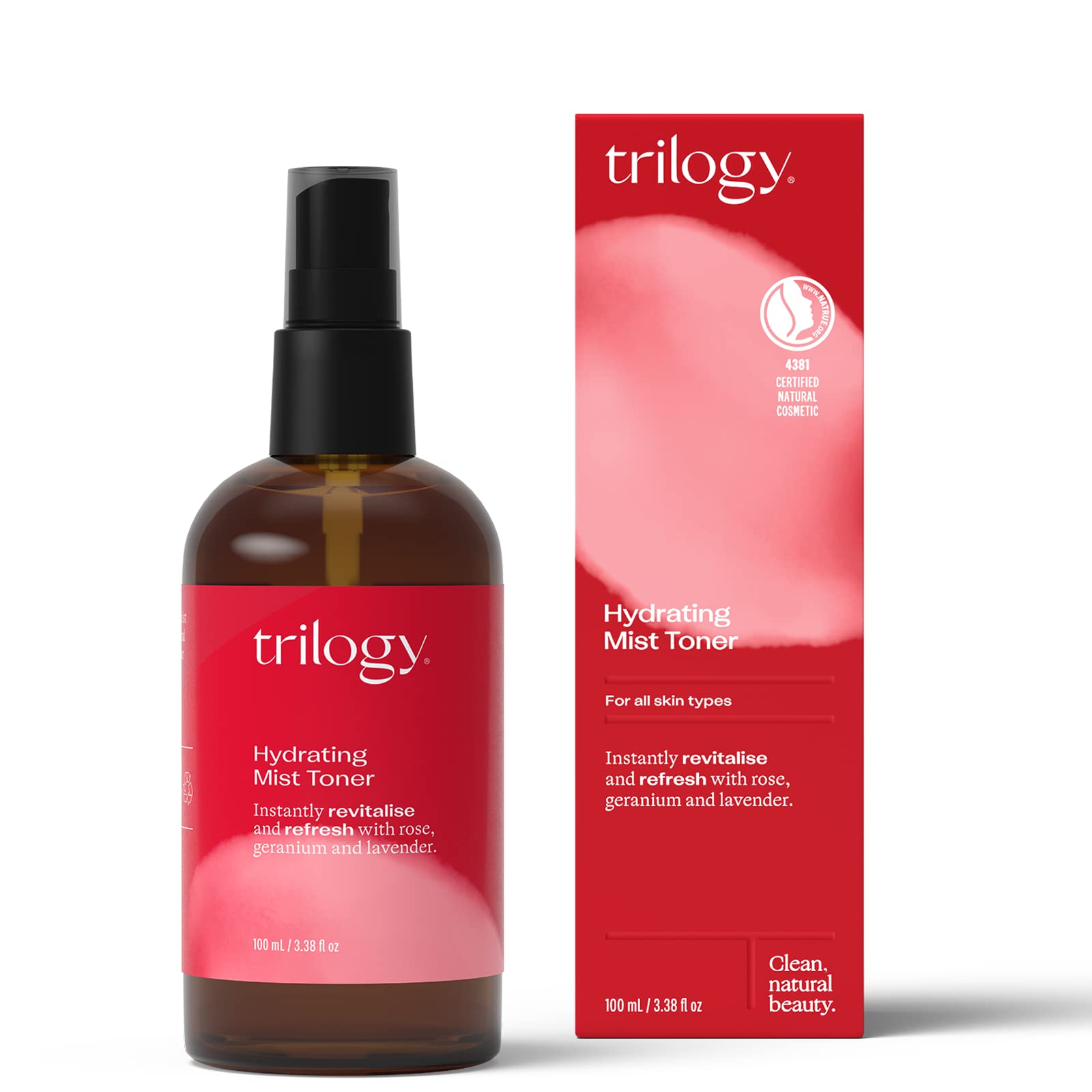 TRILOGY Hydrating Mist Toner, 3.3 FZ