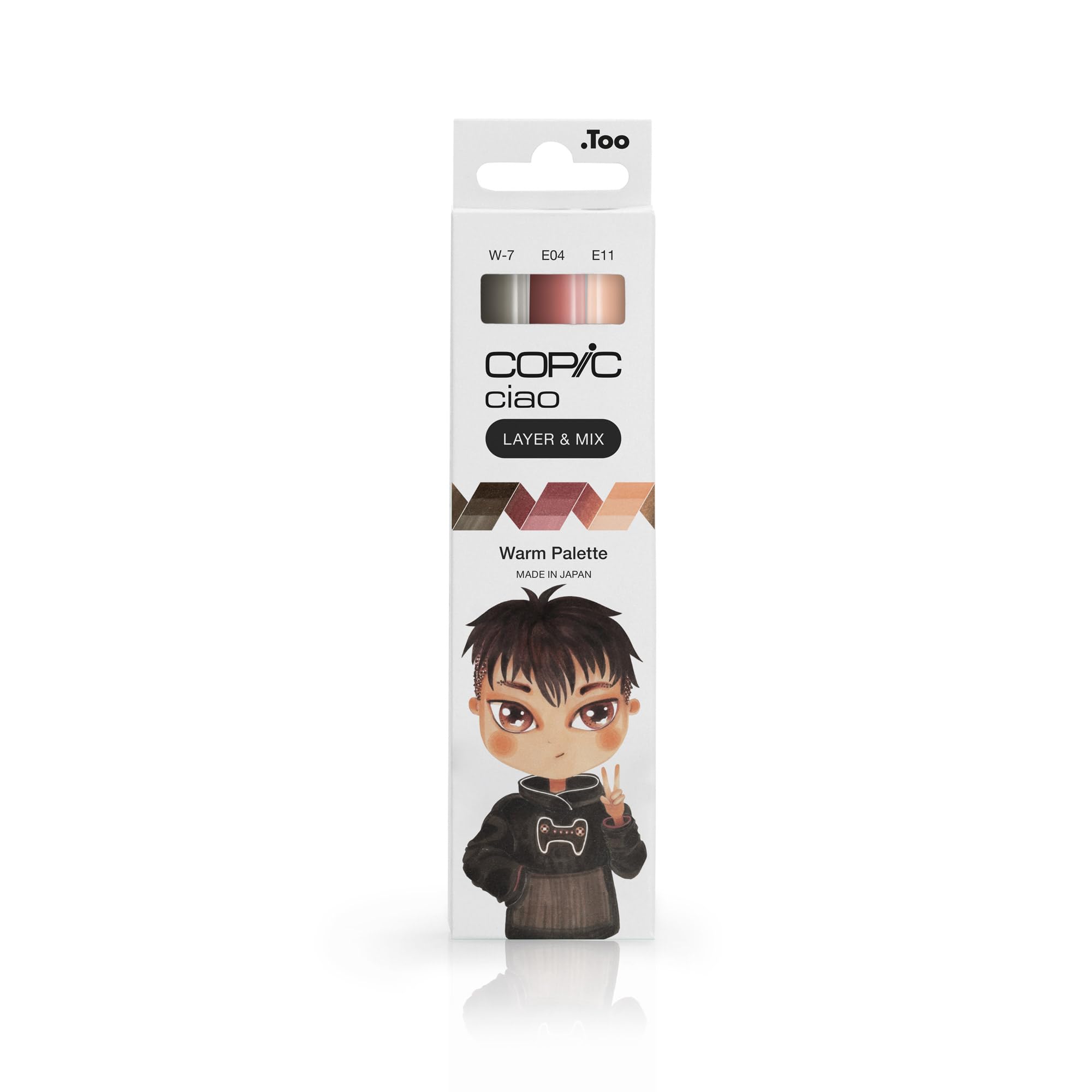 COPIC Ciao Layer & Mix Pen Set Of 3 Warm Palette Markers, Art, Craft, Colouring, Graphic, Highlighter, Design, Anime Manga