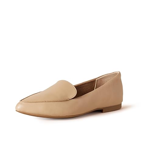 Amazon Essentials Women's Loafer Flat, Beige, 14
