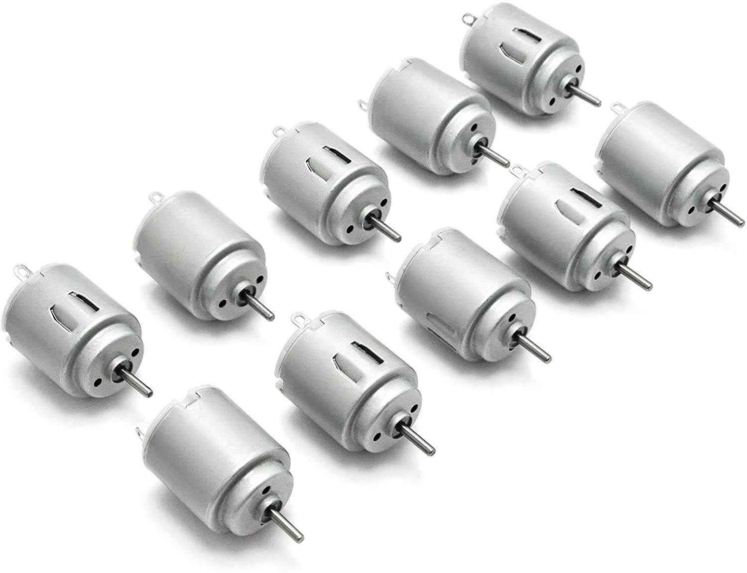 DollaTek 10Pcs DC Motor 140 Mini Electric Motor DC 3-5V 6300 RPM for DIY Toys