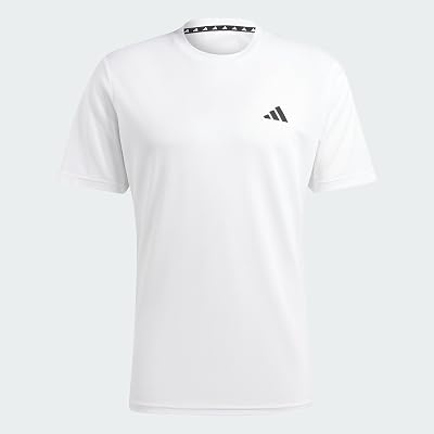 Herren Train Essentials Training Shirt, White/Black, M