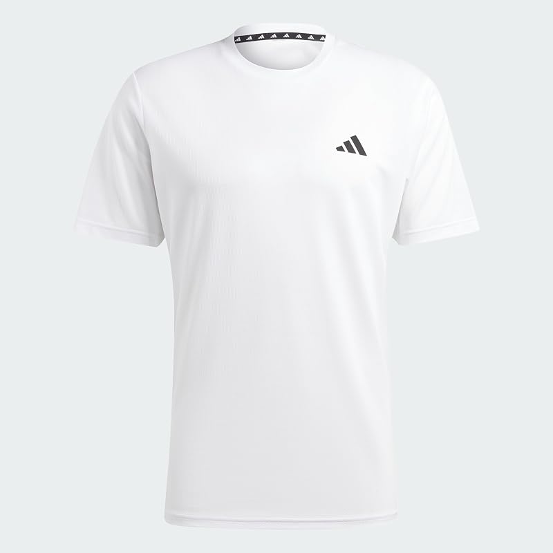 Herren Train Essentials Training Shirt, White/Black, M — Foto 1 von 8