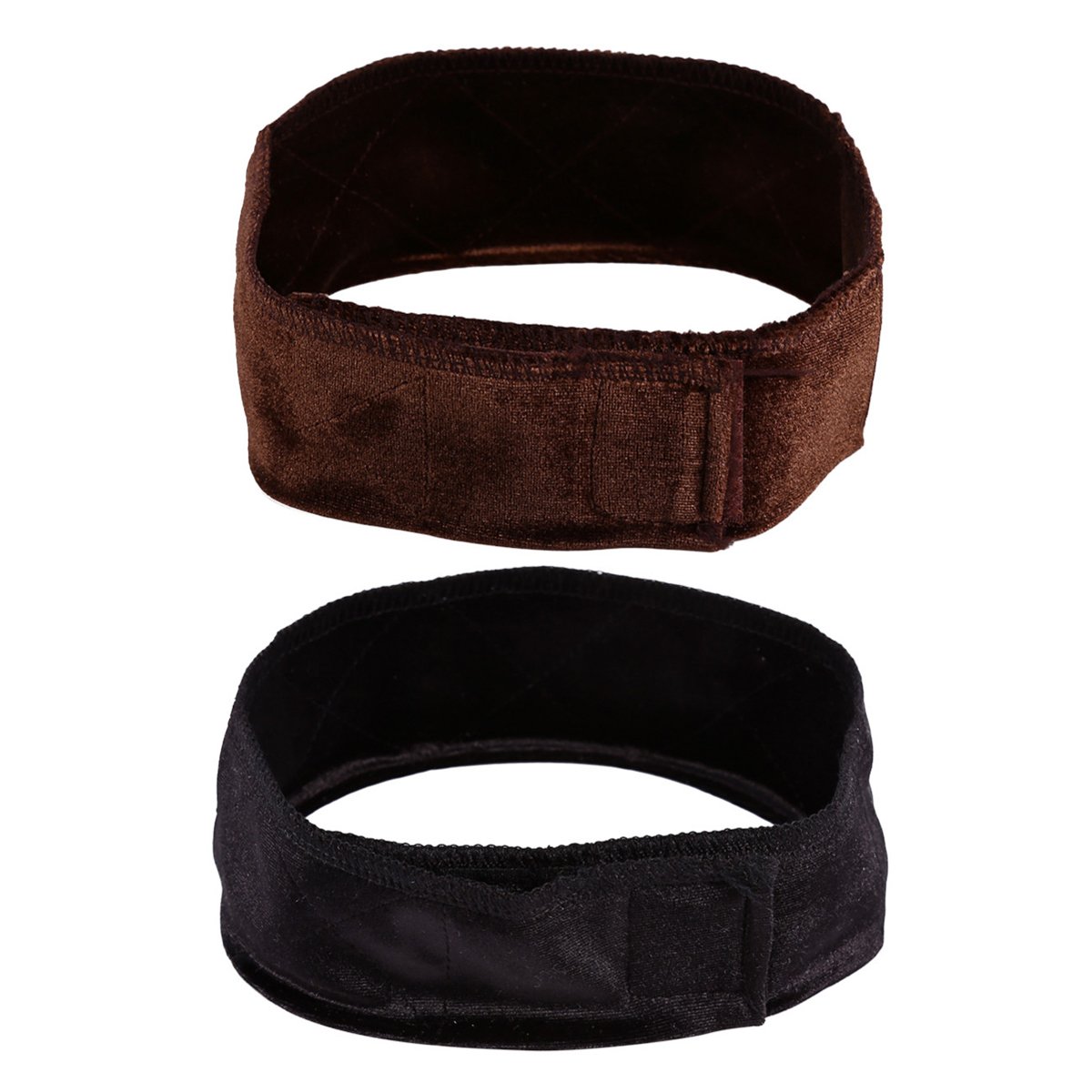 2Pcs Velvet Wig Grip Band, Wig Grip Hair Band Adjustable Velcro Makeup Wig Headband Elastic HairBand Non-Slip Wig Hair Bands
