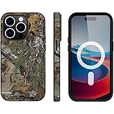 TMSHUNFSS Case for iPhone 16 Pro Max, Compatible with Magsafe, Camo Camouflage, Scratch-Resistant, Shockproof, Wireless Charging, Built-in Screen Protector