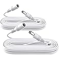 ANLINK 2 Pack 10ft 3M DC Power Extension Cable, 2PCS DC 12V Power Adapter Extension Cord 5.5mm x 2.1mm for CCTV Security Came