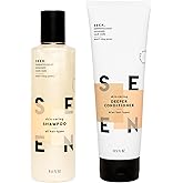 SEEN Shampoo & Deeper Conditioner Bundle, Scented - Non-Comedogenic Hair Care Set, Dermatologist-Developed, Safe for Sensitive, Eczema & Acne-Prone Skin