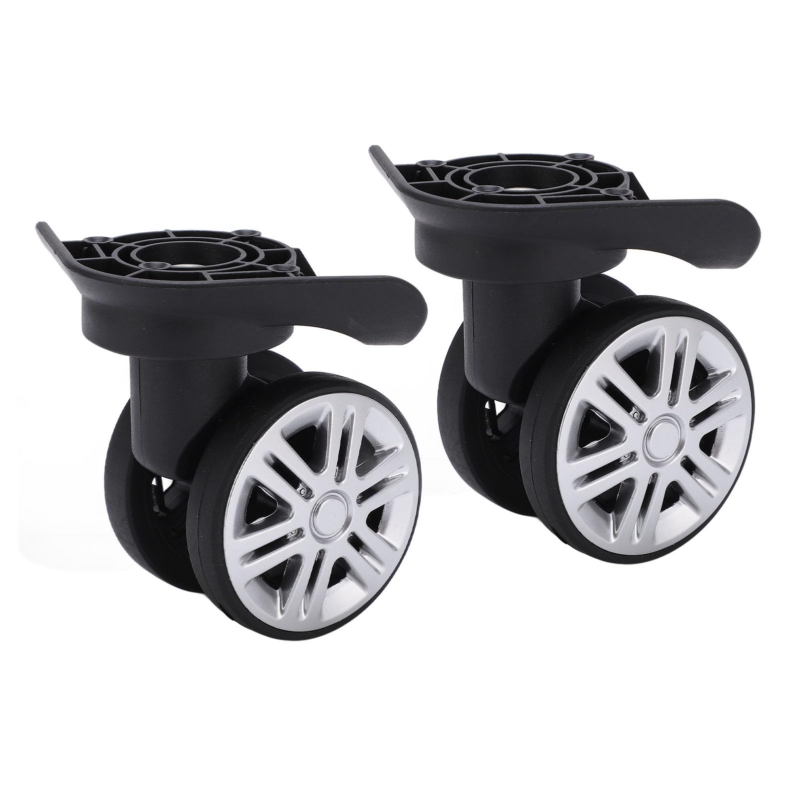 Photo 1 of Generic Luggage Wheels Replacement, Replacement 1 Pair Suitcase Casters Carts Wheels, Repalcement Double Row, Black, Genericz430g6qu1d