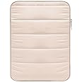 MoKo 9-11 Inch Tablet Sleeve Case, Universal Puffy iPad Bag, Sand