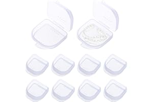 Maoerdental 10 Pack Retainer Case,Dental Retainer Box with Vent Holes,Multicolor Storage Container for Aligner Mouth Guard De