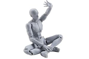 ausuky 1/12 Drawing Figures for Artists Sketch Movable Limb Action Figure Model Human Mannequin Man Woman Kit