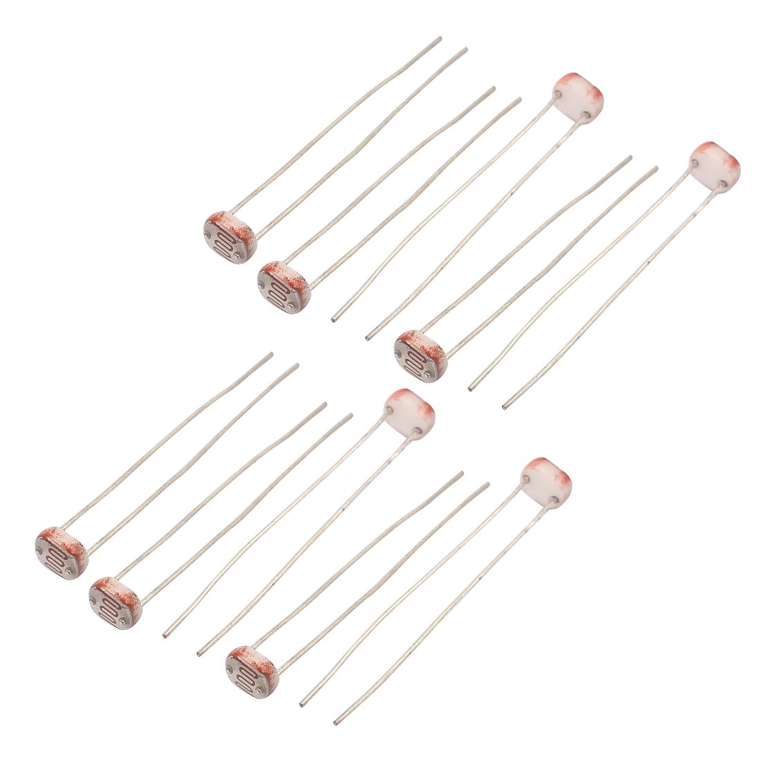 Sourcingmap 10Pcs 5517 Photoresistor LDR CDS 5mm Light-Dependent Resistor Sensor