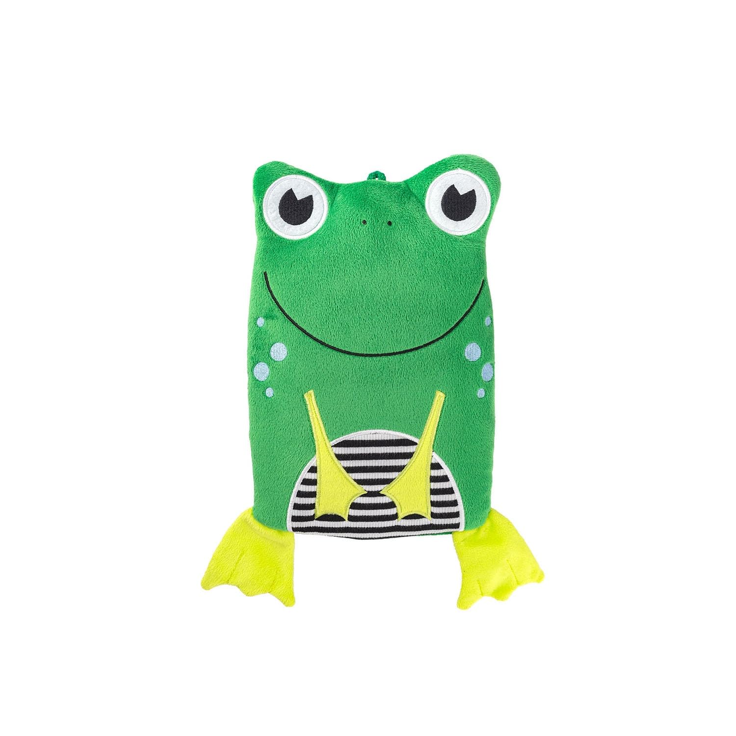 Hugo Frosch Hot Water Bottle with Frog Cover and Heat-Insulating Lining