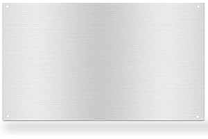 DTTBGG 12" By 30" Stove Backsplash Splatter Guard Range Hood Back splash Wall Shield Metal Panel, Easy Clean and Install, Stainless Steel (12" x 30")